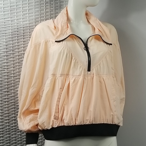 Zara Jackets & Blazers - Zara Half Zip Pullover Windbreaker Peach Womens Lg